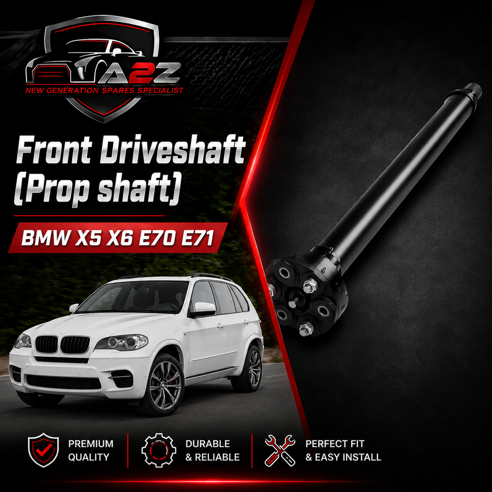 Front Driveshaft (Prop shaft) 26207556019 Compatible With BMW X5 X6 E70 E71