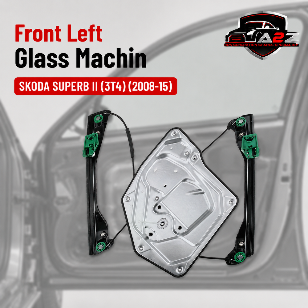 Front Left Glass Machine 3T0837461A 3T0837461 3TD837461 Compatible With SKODA SUPERB II (3T4)