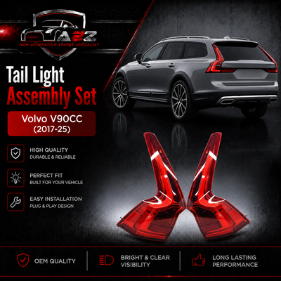 Taillight Assembly Set Left 32293876 & Right 32293877 Compatible With Volvo V90CC (2017-25)