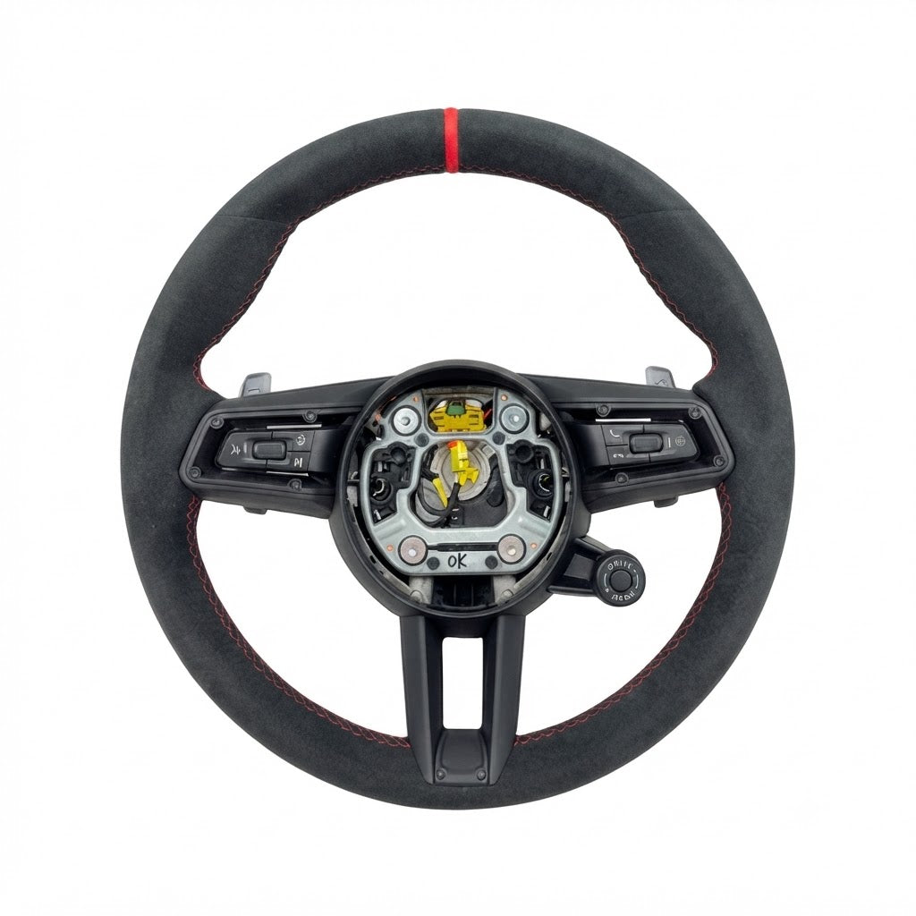 Porsche Race-Tex Steering Wheel Compatible With Porsche All Model