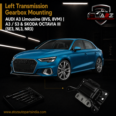 Left Transmission Gearbox Mounting 5Q0199555T Compatible With AUDI A3 Limousine (8VS, 8VM) | A3 / S3 & SKODA OCTAVIA III (5E3, NL3, NR3) Tag No:2