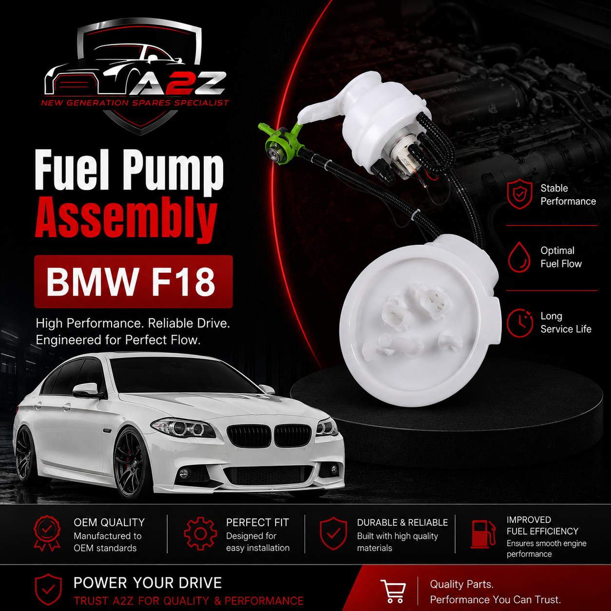 Fuel Pump Assembly 16117373560 16117487429 Compatible With BMW F18
