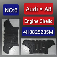 Engine Splash Shield Guard 4H0825235M 4H0825235J Compatible With AUDI A8 Tag No.6