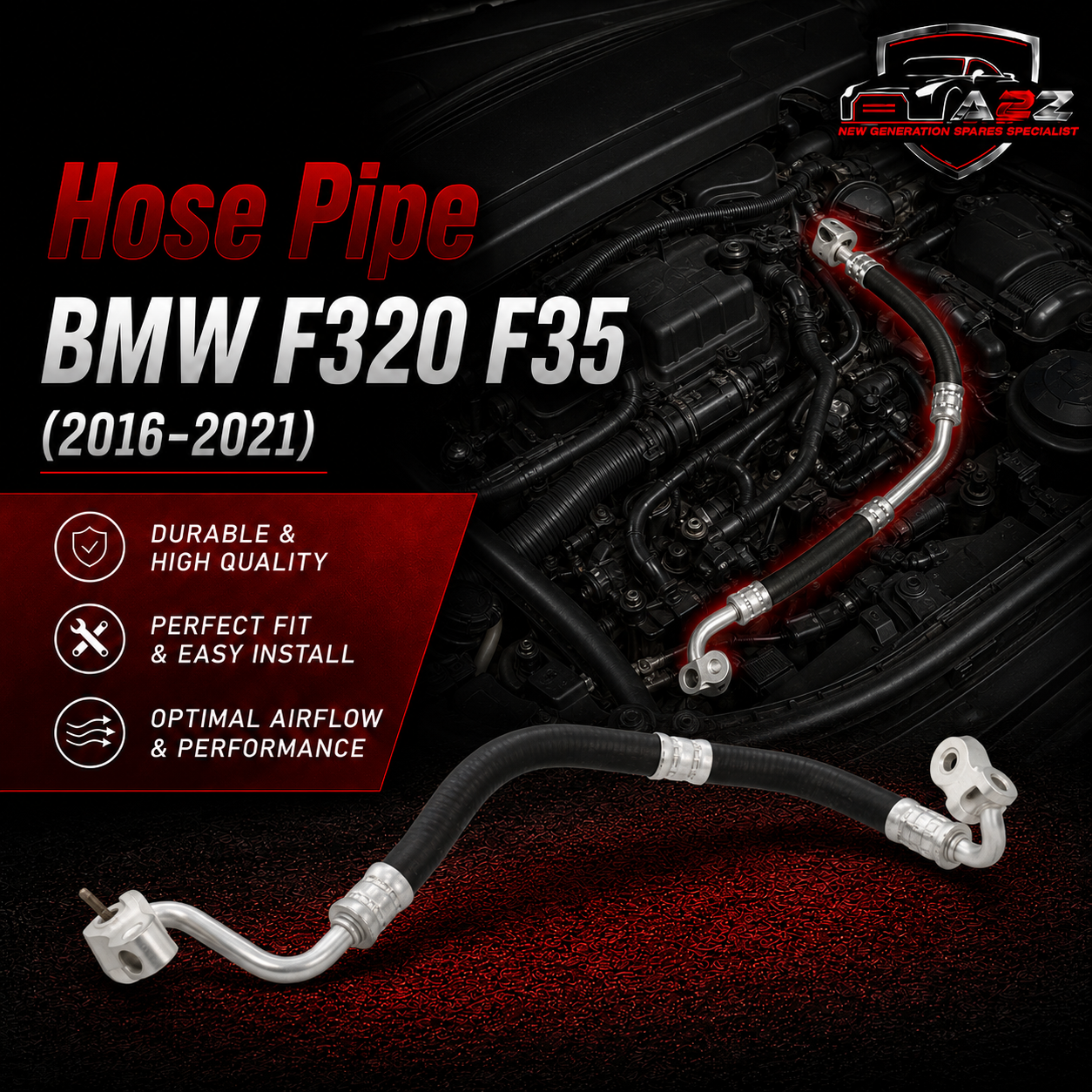Hose Pipe 64539337130 Compatible With BMW 320 / F35 /F20