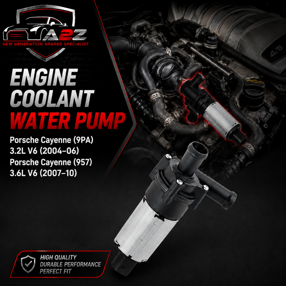 Engine Coolant Water Pump 95510656101 95510656100 Compatible With Porsche Cayenne (9PA) 3.2L V6 (2004–06) Porsche Cayenne (957) 3.6L V6 (2007–10)