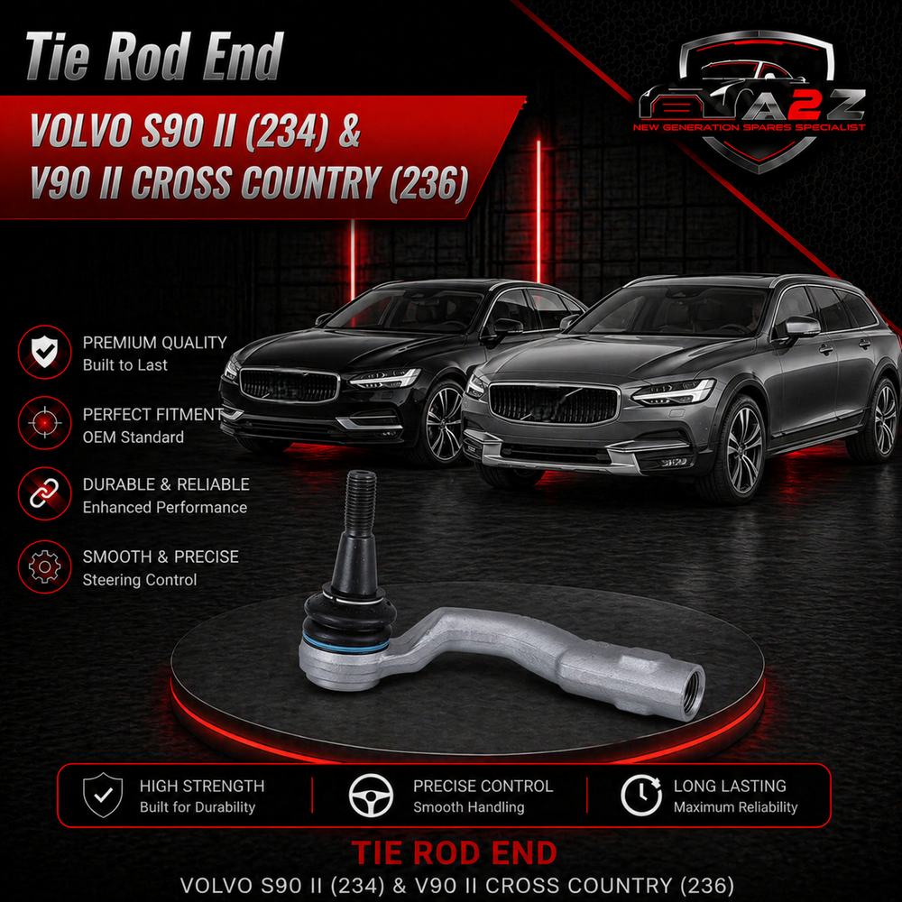 Tie Rod End Left & Right Set 31658181 31658182 Compatible With VOLVO S90 II (234) & V90 II Cross Country (236)
