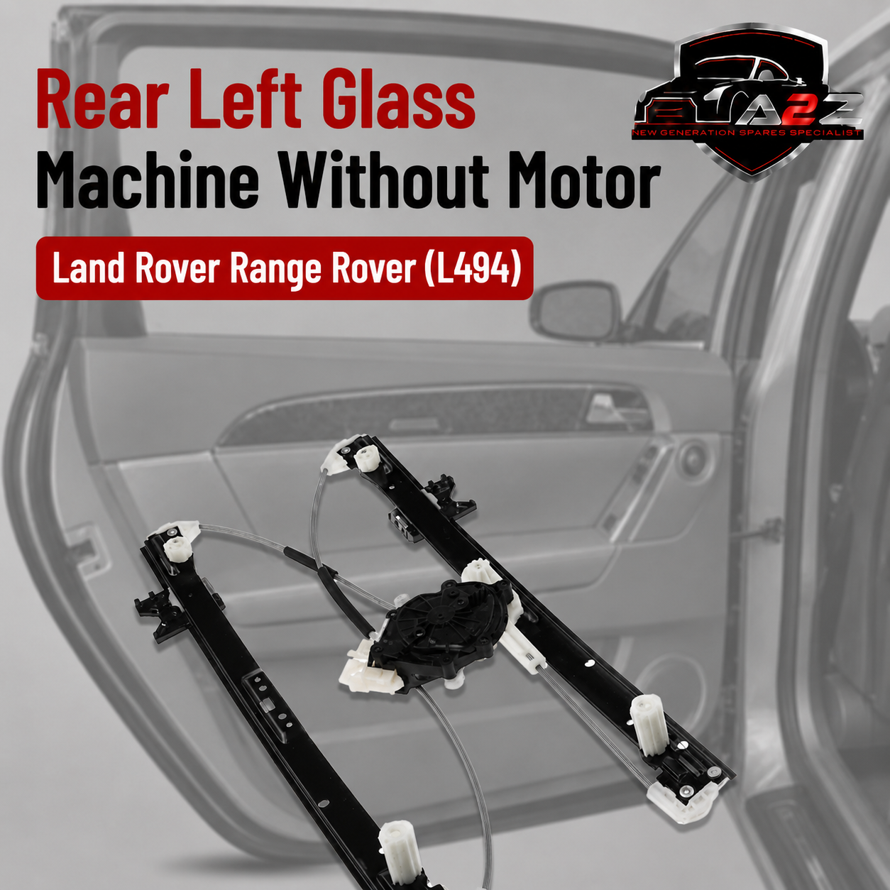 Rear Left Glass Machine Without Motor LR078871 LR057341 LR043937 Compatible With Land Rover Range Rover (L494)