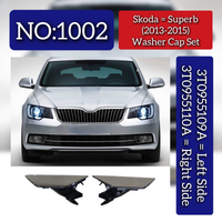 Washer Cap Set Left 3T0955109A & Right 3T0955110A Compatible With Skoda Superb (2013-2015) Tag No.1002