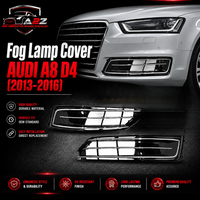 Fog Lamp Cover Compatible With AUDI A8 D4 2013-2016 Fog Lamp Cover Left 4H0807679AA & Right 4H0807680AA Tag-FC-63