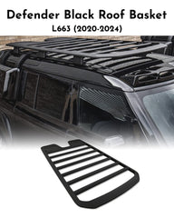 Black Roof Basket Compatible With Land Rover Defender L633 (2020-2024)