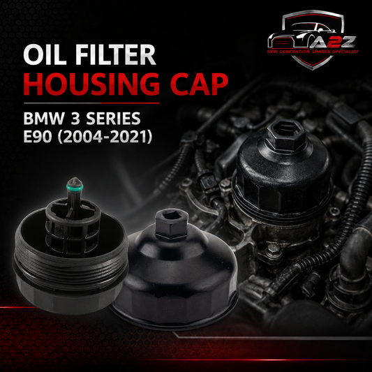 Oil Filter Housing Cap 11427525334  Compatible With  BMW 3 Series (E90) & 3  Series (F30, F80) & 5  Series (E60) & 5  Series (F10) & 7  Series (F01, F02, F03, F04) &  X3 (E83) & X3 (F25)  & X5 (E70) & Z4 Roadster (E89)