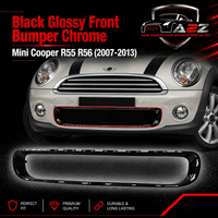 Black Glossy Front Bumper Chrome 51117250787 Compatible With Mini Cooper (R55/R56) (2007-2013) Tag No.97
