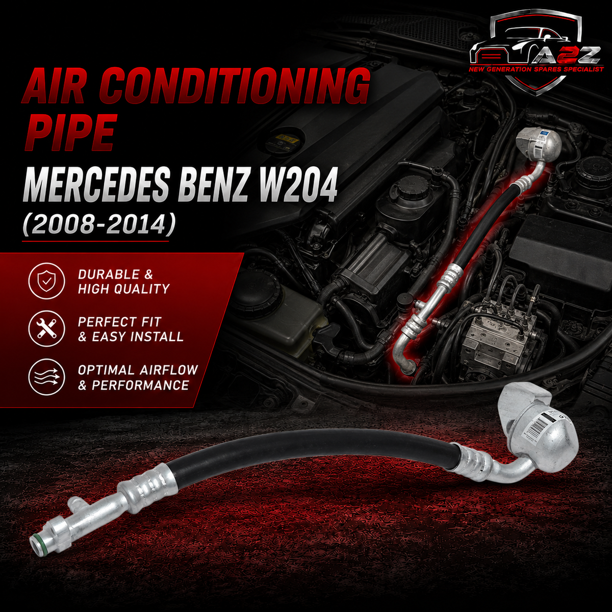 Air Conditioning Pipe 2048303115 A2048303115 Compatible With Mercedes Benz W204