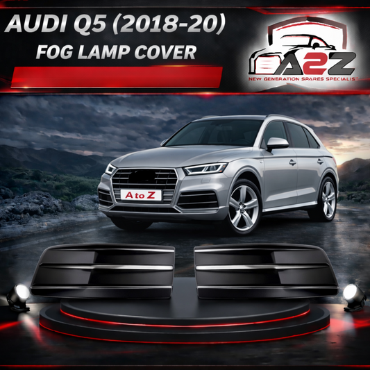 Fog Lamp Cover Compatible With AUDI Q5 2018-2020 Fog Lamp Cover Left 80D807681E & Right 80D807682E Tag-FC-97