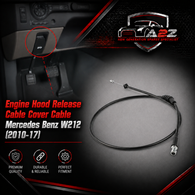 Engine Hood Release Cable Cover Cable 2128800459 A2128800459  Compatible With Mercedes Benz W212 (2010-17)