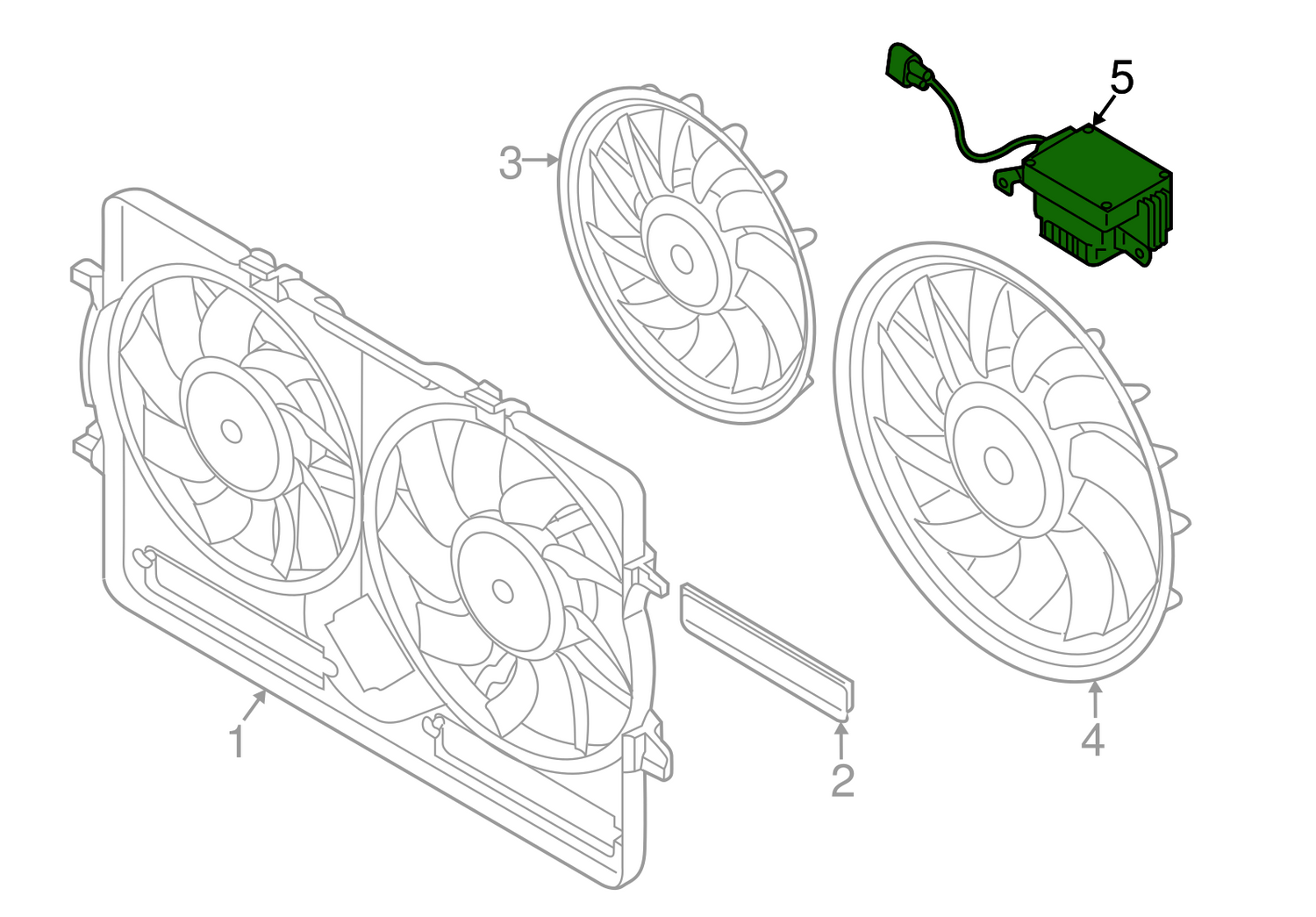 Radiator Cooling Fan Radiator Condenser 8K0959501B 8K0959501D 8K0959501E Compatible with AUDI A4 B8 (8K2) | A4 / S4 & A6 C7 (4G2, 4GC) | A6 / S6 & Q3 (8UB, 8UG) & Q5 (8RB) Tag No.1