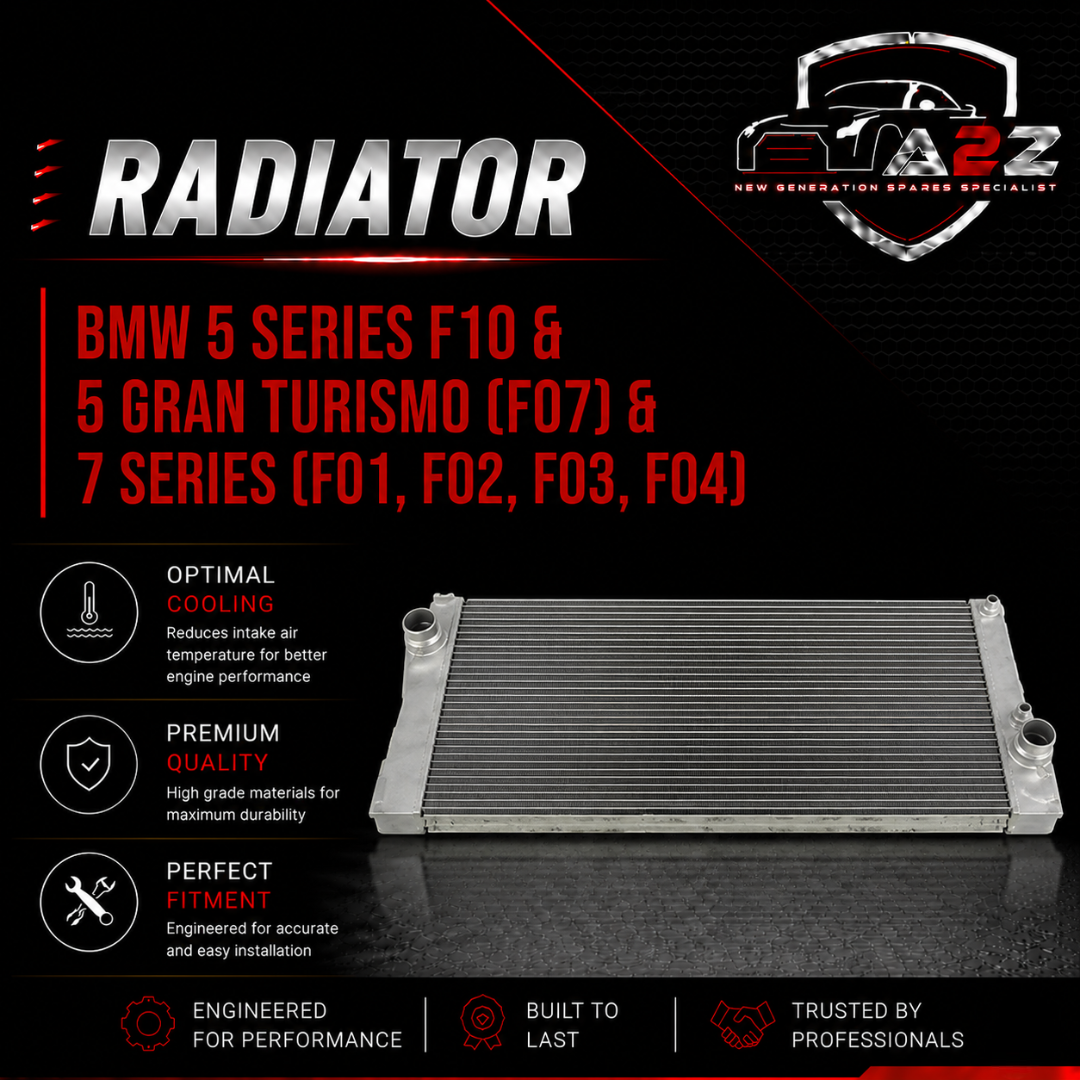 Radiator 17118509175 17118509177 Compatible with BMW 5 Series F10 & 5 Gran Turismo (F07) & 7 Series (F01, F02, F03, F04)