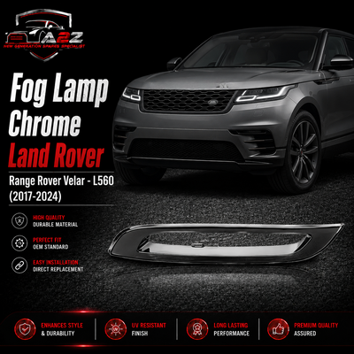 Fog Lamp Chrome Right LR094992 & Left LR094993 Compatible With Land Rover Range Rover Velar - L560 (2017-2024) Tag No.621