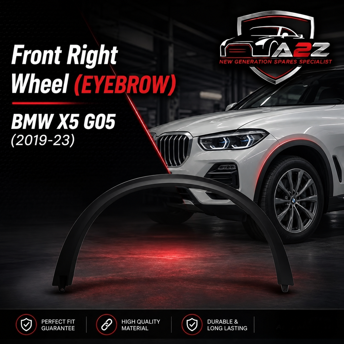 Front Right Wheel Eyebrow 51778099934 Compatible With BMW X5 G05 (2019-23) Tag NO.248