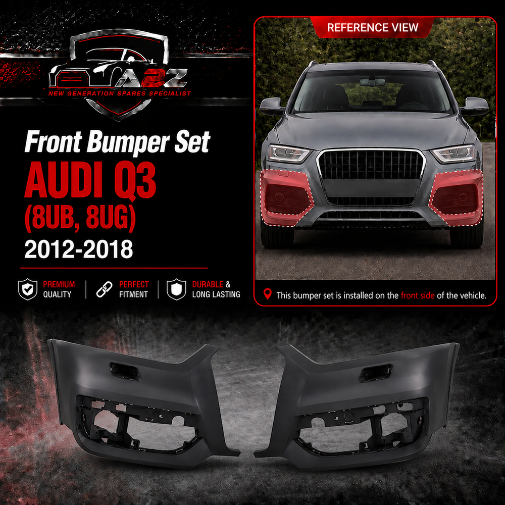Front Bumper Left 8U0807065 & Right 8U0807066 Compatible With AUDI Q3 (8UB, 8UG) 2012-2018 Tag No.71