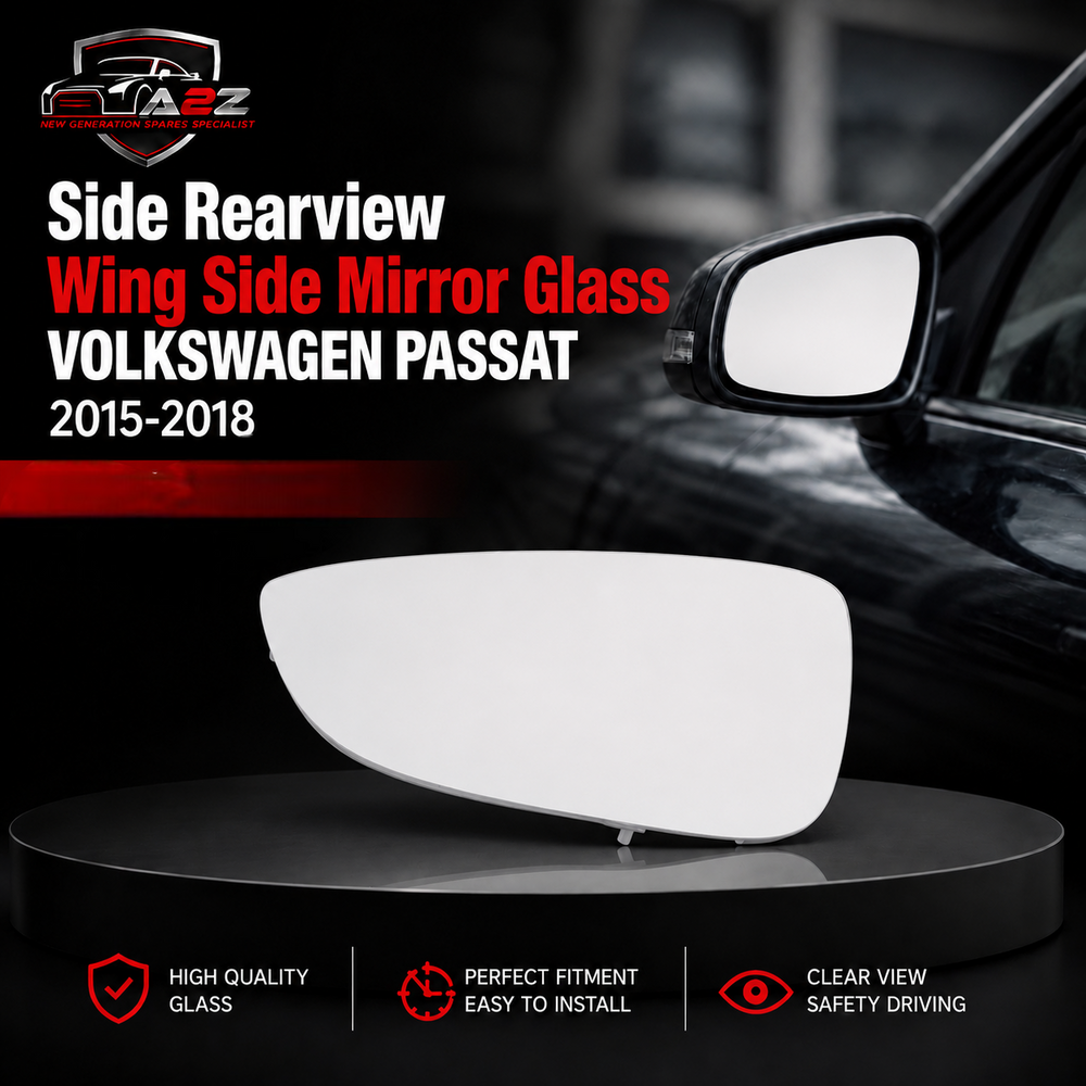 Side Rearview Wing Side Mirror Glass Left 561857521R & Right 561857522R Compatible With VOLKSWAGEN PASSAT 2015-2018