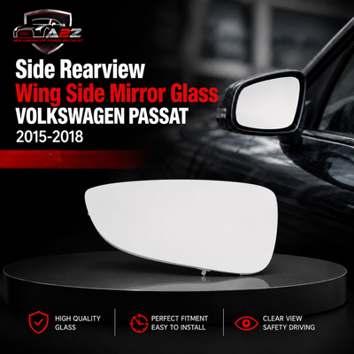 Side Rearview Wing Side Mirror Glass Left 561857521R & Right 561857522R Compatible With VOLKSWAGEN PASSAT 2015-2018