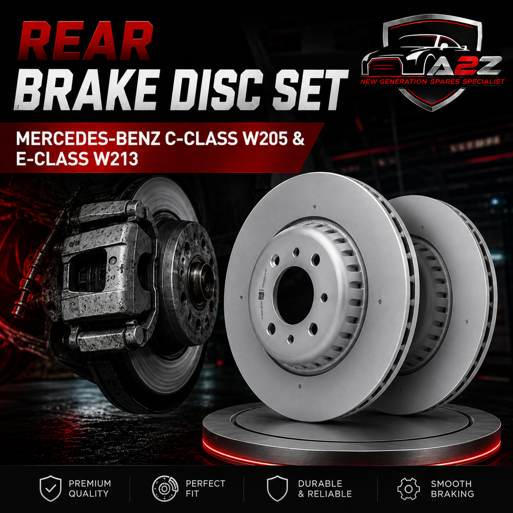 Rear Brake Disc Set A0004231812 Compatible With MERCEDES-BENZ C-CLASS W205 & E-CLASS W213