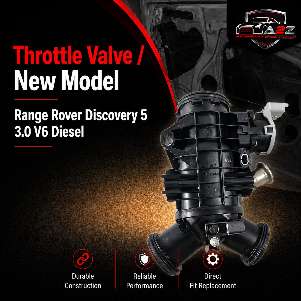 Throttle Valve / New Model LR078546 LR061957 JDE39855 Compatible With Range Rover Discovery 5 3.0 V6 Diesel