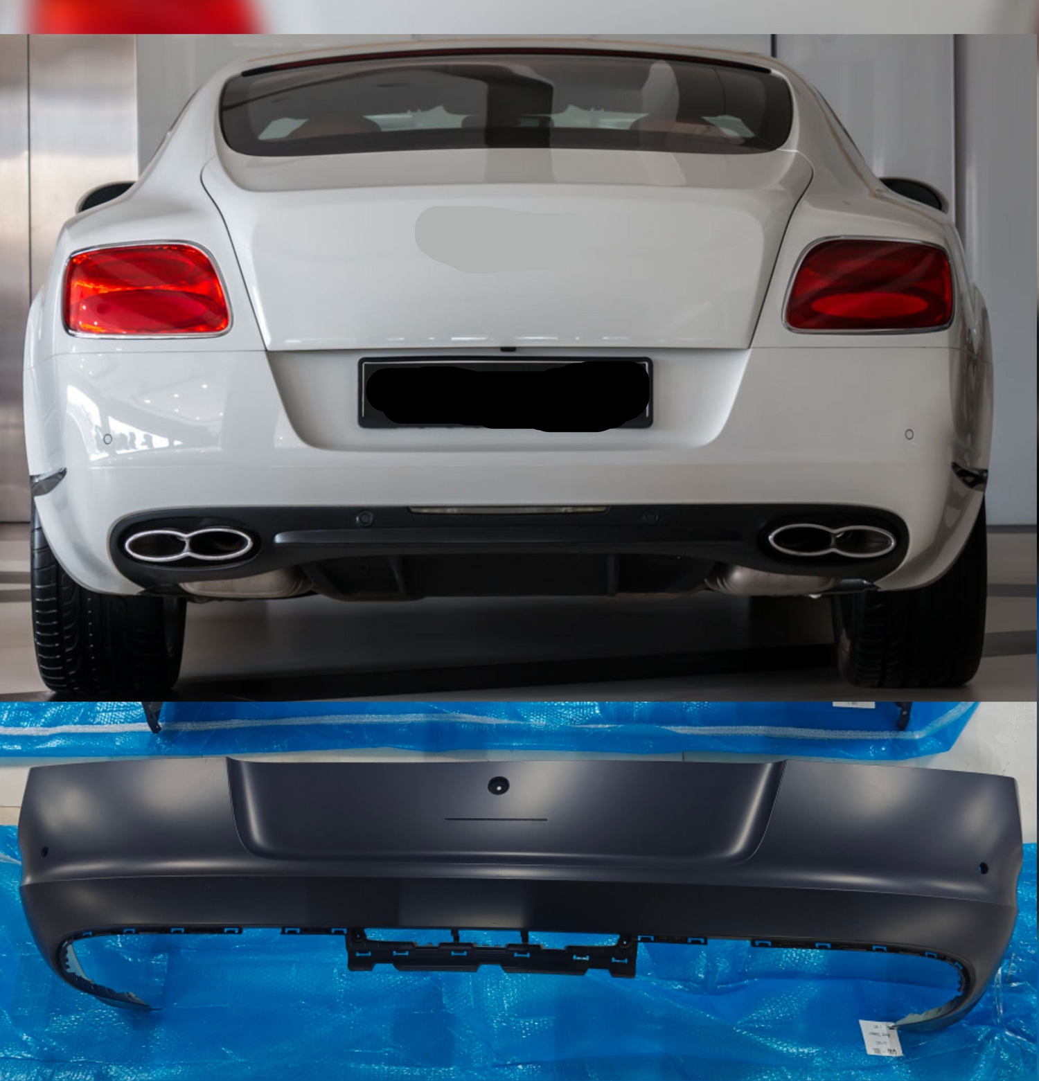 Rear Upper Bumper 3W3807332 Compatible With Bentley GT (2012-2015) Tag No.602