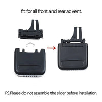 Air Conditioner Back Ac Vent Grille Outlet Tab Clip Slider Repair Kit 7P5819000 Compatible With PORSCHE CAYENNE (92A)  (Set Of 2)
