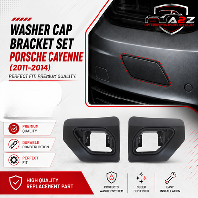 Washer Cap Bracket Set Right 95862818600 & Left 95862818500 Compatible With Porsche Cayenne (2011-2014) Tag No.219