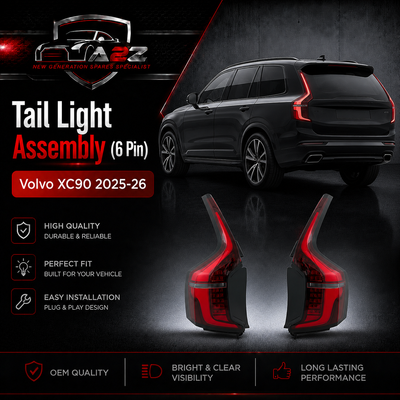 Tail Light Assembly (6 Pin) Left 32386044 & Right 32386047 Compatible With Volvo XC90 2025-26 Tag No.212