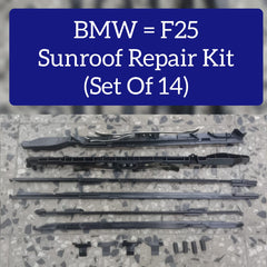 Sunroof Repair Kit (Set Of 14) Compatible With BMW F25