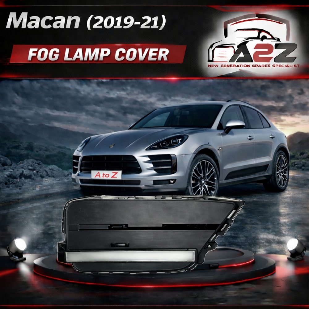 Fog Lamp Cover Compatible With Porsche Macan 2018 Fog Lamp Cover Left 95B121333C & Right 95B121334C 95B121333C1E0 Fog No.172 (2019-21)