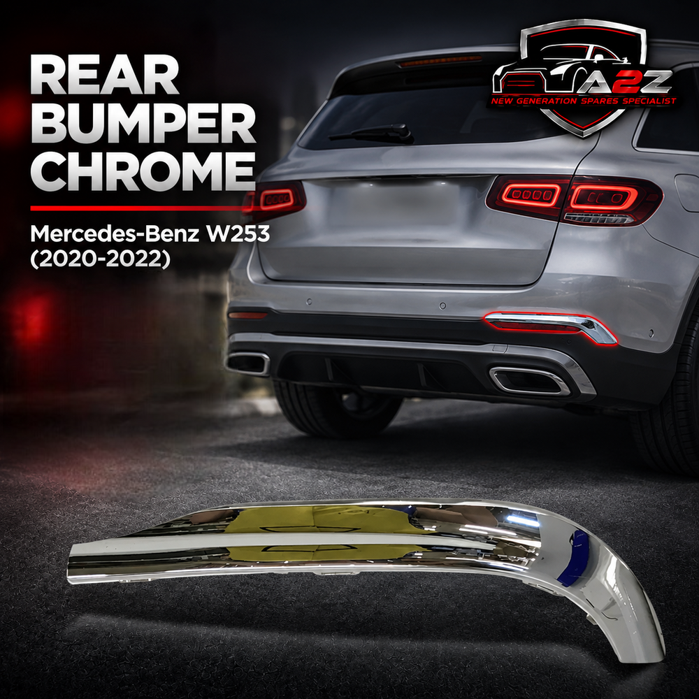 Rear Bumper Chrome Left 2538858306 & Right 2538858406 Compatible With Mercedes-Benz GLC-CLASS W253 (2020-2022) Tag No.259