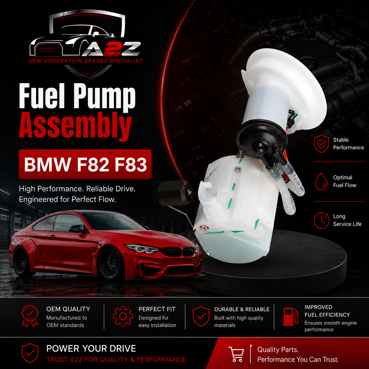 Fuel Pump Assembly 16112284693 16117853942 Compatible With BMW F82 F83