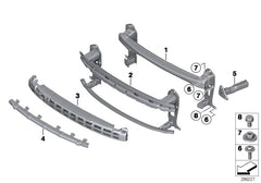 Front Bumper Foam 51117255116 Compatible With Mini Cooper S (R56)
