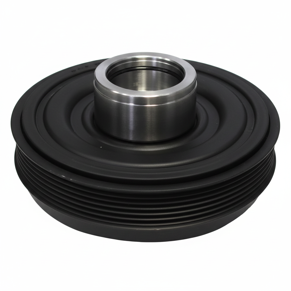 Crankshaft Pulley LR074072 LR113860 G4D36316AC G4D36316AG Compatible With LAND ROVER DISCOVERY SPORT (L550) & DISCOVERY V (L462) & RANGE ROVER EVOQUE (L538) &  XE (X760) & JAGUAR F-PACE (X761) &XF II (X260)Tag-CP-14