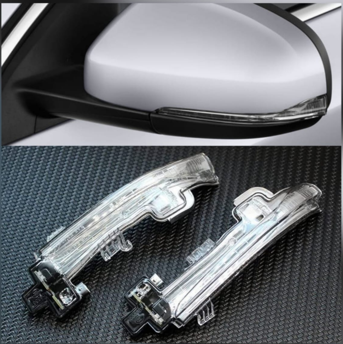 Dynamic Turn Signal LED Mirror Light Left 31402415 & Right 31402416 Compatible with VOLVO S60 S80 V40 Tag-MLV-201