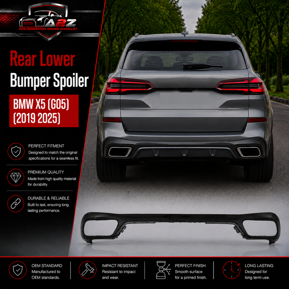 Rear Lower Bumper Spoiler 51128099937 Compatible With BMW  BMW X5 (G05) (2019 2025) Tag No.101