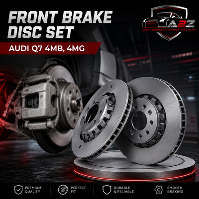Front Brake Disc Set 4M0615301R 4M0615301AD 4M0615301AS Compatible With AUDI Q7 4MB, 4MG