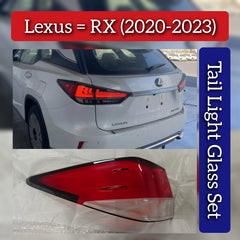 Tail Light Glass Compatible With Lexus RX (2020-2023)