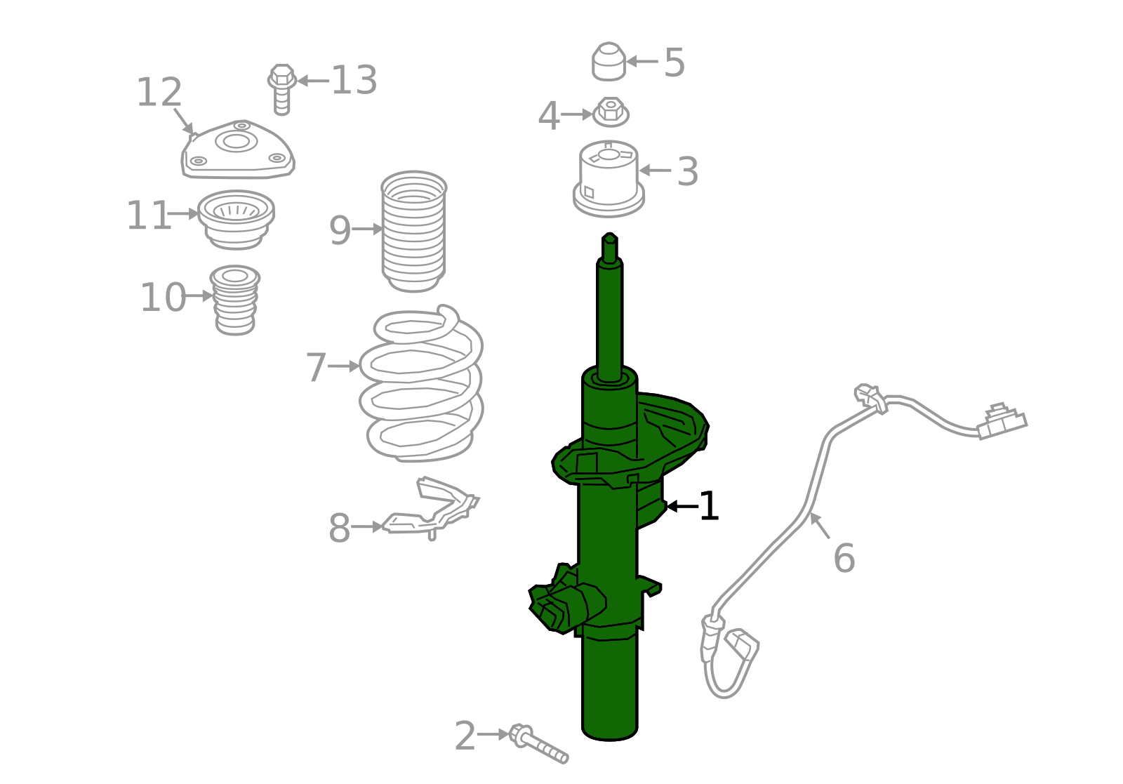 Front Left Air Suspension Shock Absorber Strut 31476293 Compatible With VOLVO XC40