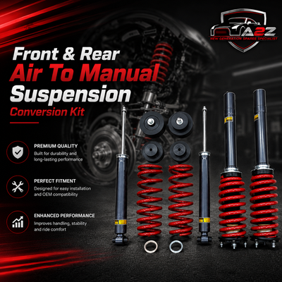 Front & Rear Air To Manual Suspension Conversion Kit (Set Of 12) LR111854 LR034266 LR098786 LR056924 LR052774 LR38801 LR038800 LR052773 LR060132 Compatible With Land Rover Range Rover Sport L405/L494 (2013-2018)