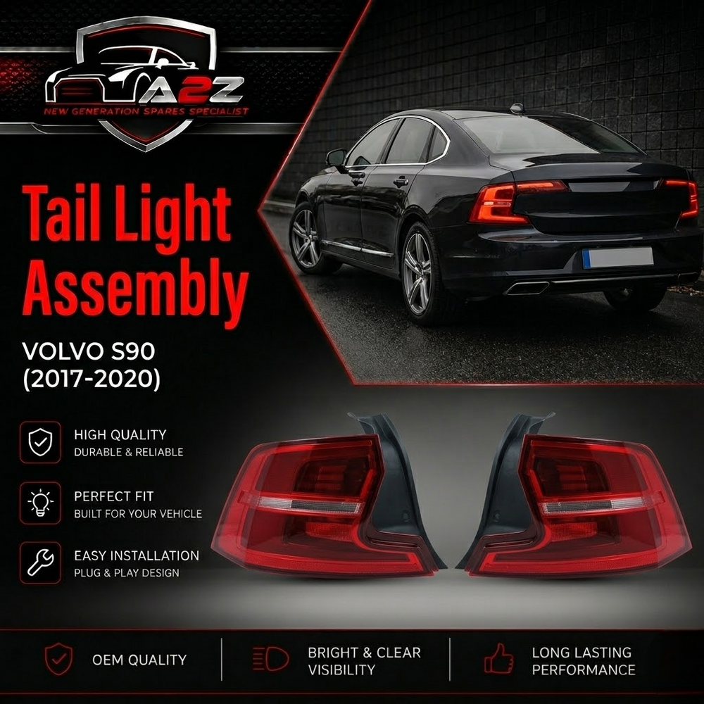 Tail Light Rear Lamp Left 31698712 & Right 31698713 Compatible With VOLVO S90 (2017-2020) Tag No.205