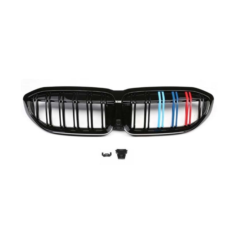 Front Bumper Grill Compatible With Bmw 3 Series G20 2018-2021 Front Bumper Grill M Colour
