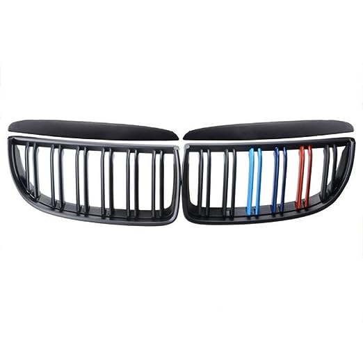 Front Bumper Grill Compatible With Bmw 3 Series E90 2005-2008 Front Bumper Grill M Colour