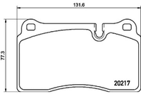 Front Brake Pad SFP500045 2021701 P44018  Compatible With LAND ROVER RANGE ROVER SPORT I L320
