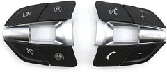 Steering Wheel Keys Set M Series Model B Black & Silver 61317849409  Compatible with BMW F30 F31 F35 F32 F33 F36 2015 2016 2017