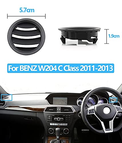 Ac Vent Compatible With Mercedes C Class Ac Vent Cover C Class W204 2011-2014 Black